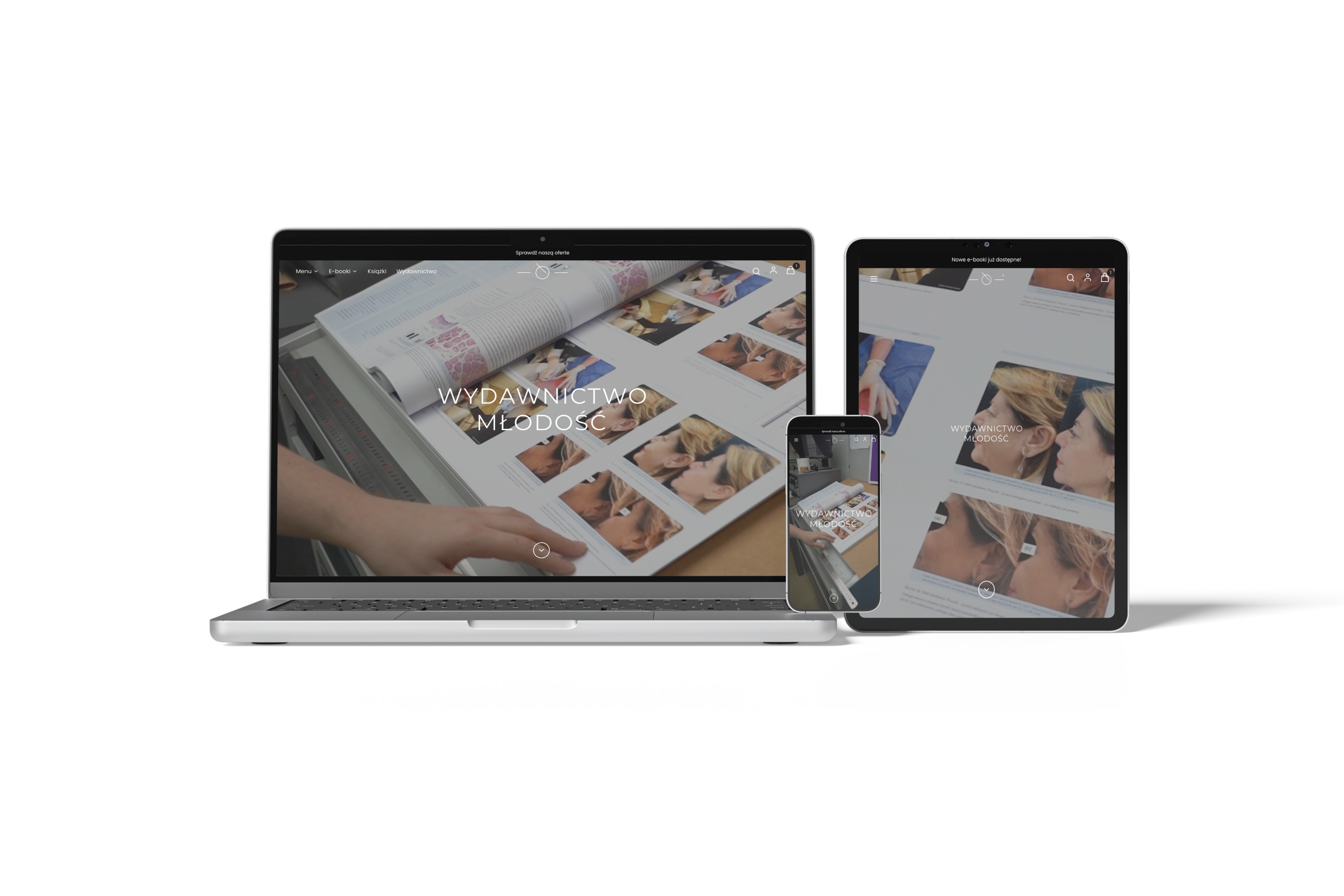 Odświeżony sklep dopasowany do sprzedaży publikacji i produktów cyfrowych.